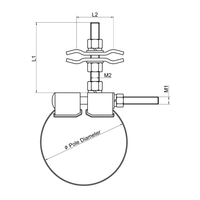 4-5-2-Downlead-Clamp-on-Pole-(1)