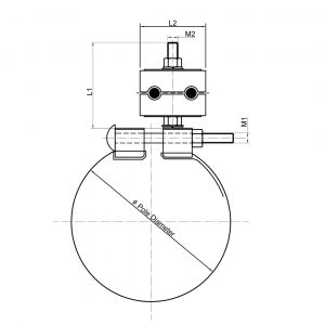 Downlead Clamp on Pole